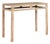 Tall Console Table with Carved Beaded Rope Motif and Whitewash Natural Finish For Sale