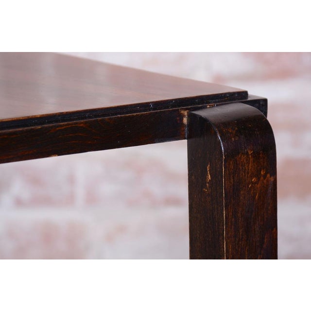 1930s Art Deco Side or Coffee Table in Beech and Walnut, France, 1930s For Sale - Image 5 of 14