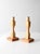 Pair of Vintage Handmade Wooden Candlesticks For Sale - Image 11 of 11