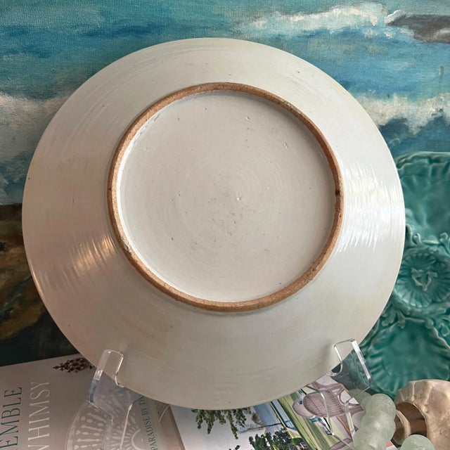 Antique Porcelain Chinoiserie Rose Medallion Round Platter For Sale - Image 10 of 10