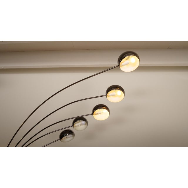 Vintage Swedish Floor Lamp in Chrome and with Marble Foot from Cottex For Sale - Image 11 of 16