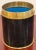 Mid 20th Century Mid 20th Century Mid-Century Chinese Black & Gold Cloisonné 'Good Luck' Circular Table Box For Sale - Image 5 of 12