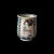 Ceramic Japanese Agano Ware Tea Cup Bowl With Bijinga Lady 1940s For Sale - Image 7 of 7
