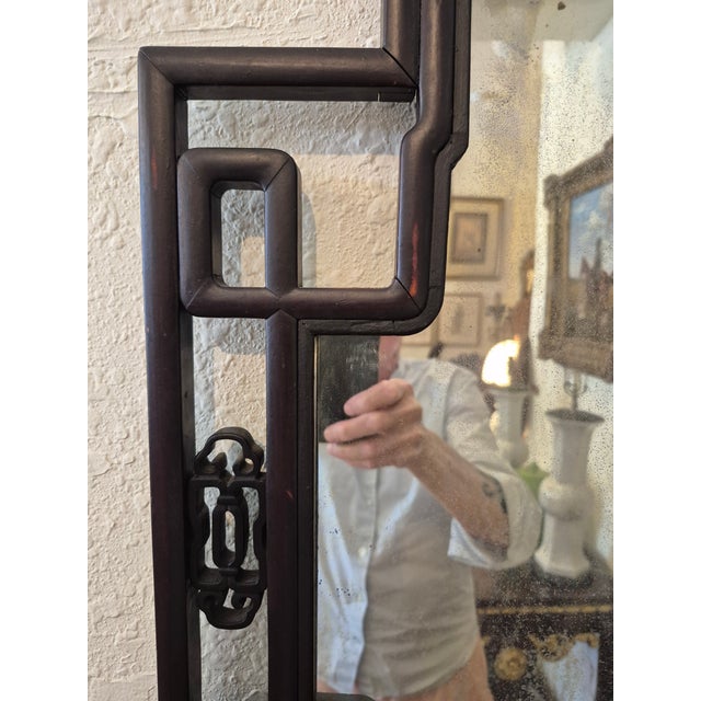 Antique Chinese Wall Mirror For Sale - Image 6 of 7