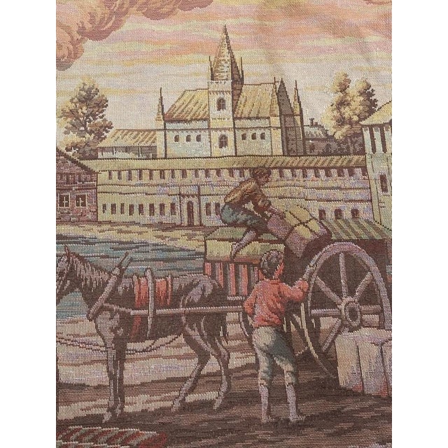 French Aubusson Style Jacquard Tapestry, 1950s For Sale - Image 10 of 14