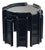 Black Nesting Tables by Giotto Stoppino for Kartell, Italy, 1960s, Set of 3 For Sale