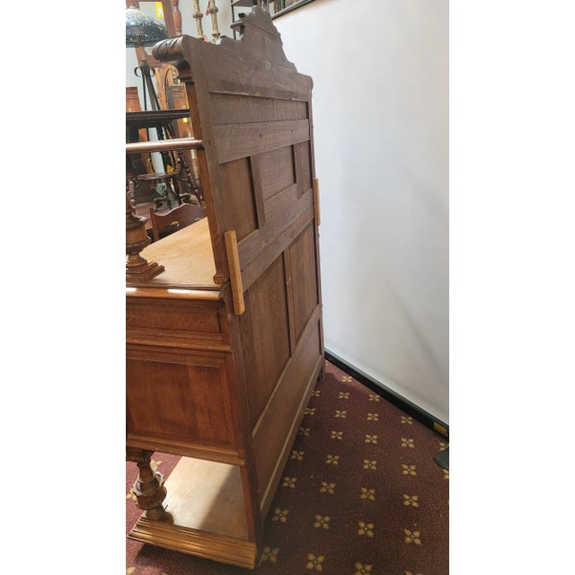Antique 1880s French Henri II Style Sideboard Server Oak For Sale - Image 17 of 17