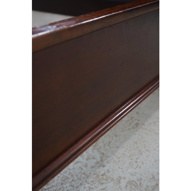 Brown Hickory Chair Co Mahogany King Size Sleigh Bed For Sale - Image 8 of 15