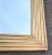 Antique 19th Century French Reeded Brass Frame Mirror For Sale - Image 4 of 6