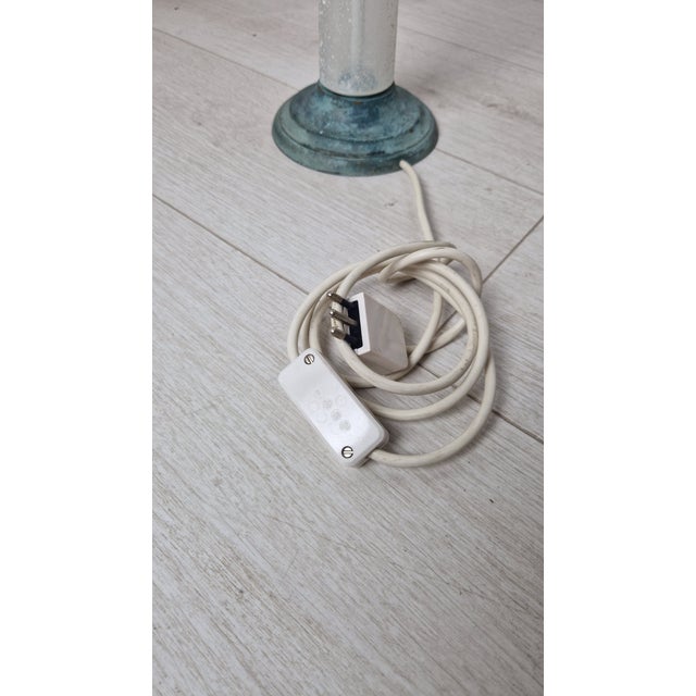 Green Table Lamp Model in Glass and Bronze by Elin Raaberg Nielsen for Seguso Vetri Darte, 1980s For Sale - Image 8 of 18