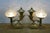 Antique Brass Regency Argand 2 Light Candlestick Candelabra Hurricane Lamps - a Pair For Sale - Image 18 of 18