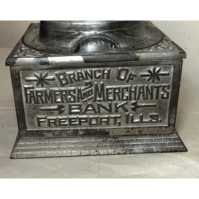 Large Antique 1892 Economy Accumulates Wealth Cast-Iron Beehive Mechanical Bank For Sale - Image 4 of 16