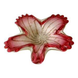 Vintage Murano Fratilli Toso Style Italian Hand Blown Rose and Gold Swirl Bowl/Catchall
