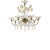 Contemporary Elegant Romantic Murano Glass Chandelier With Floral Accents For Sale - Image 3 of 6