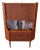 Danish Corner Cabinet in Teak with Bar Cabinet and Glass Doors by Gunni Omann for Omann Jun, 1960 For Sale