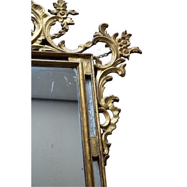 Antique Italian Louis XVI Style Mirror For Sale - Image 5 of 12