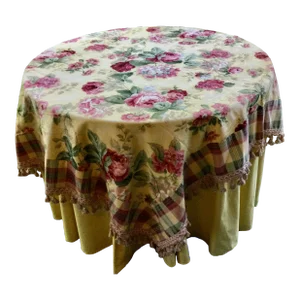 Tablecloth and Table Topper Set- 2 Pieces