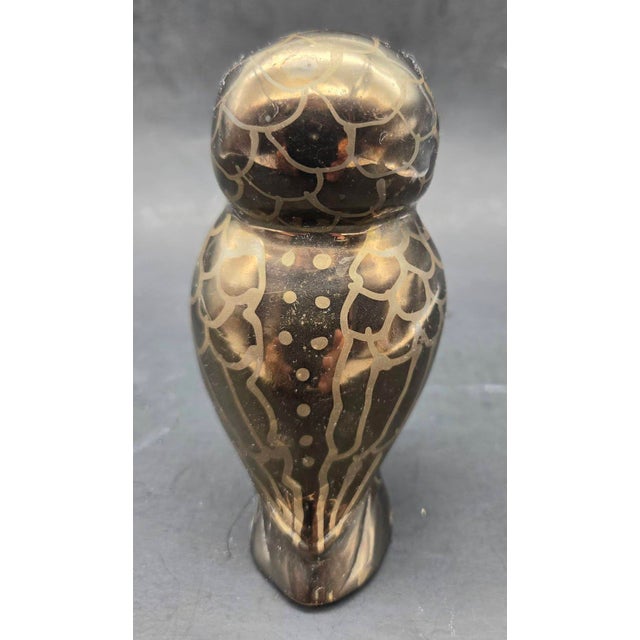 Mid 20th Century Brass Owl Paper Weight For Sale - Image 4 of 8
