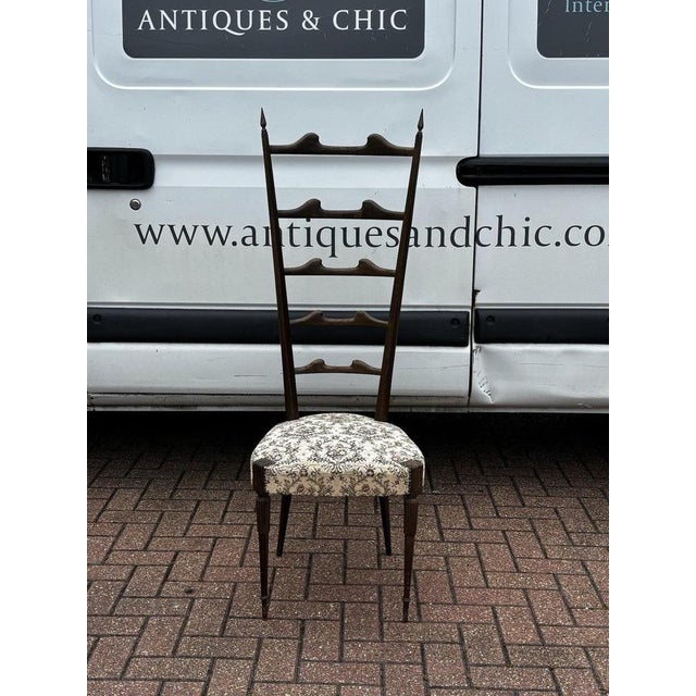 Mid-Century Modern Ponti High Back Chair, 1950s For Sale - Image 3 of 11