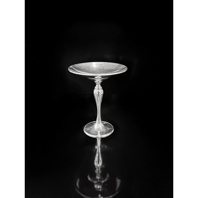 Silver Heavy Silver-Plated Foot Bowl, 1980s For Sale - Image 8 of 9