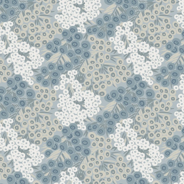 Not Yet Made - Made To Order Norah Platform Bed in Blue Loiret, Full/Double For Sale - Image 5 of 6