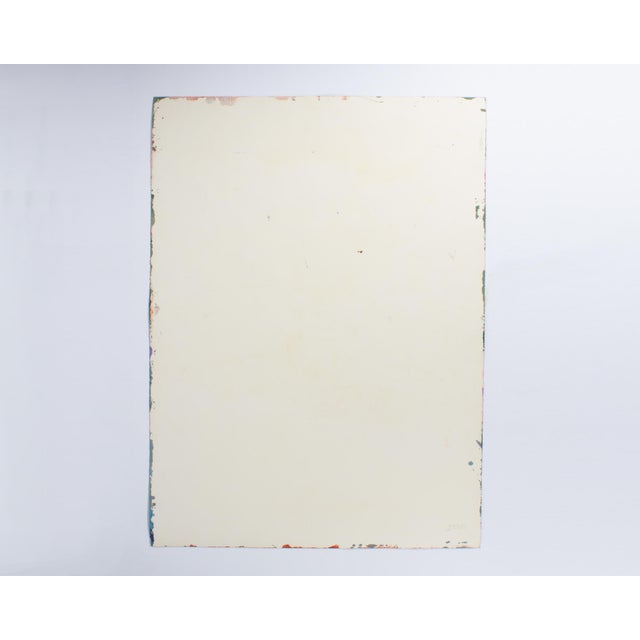 Paper Signed 1980s Abstract Acrylic Landscape by Harry Hilson For Sale - Image 7 of 7
