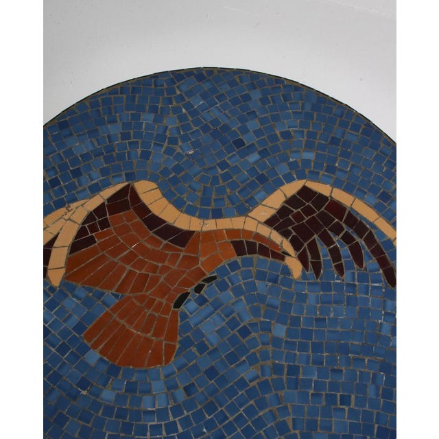 Stained Elm Mosaic Side Table by Otto Færge, Denmark, 1940s For Sale - Image 13 of 15