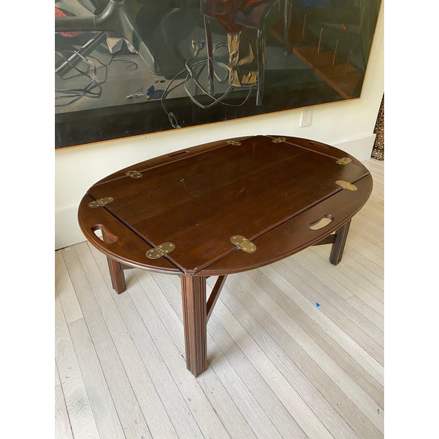 English Style Campaign Coffee Table Chairish