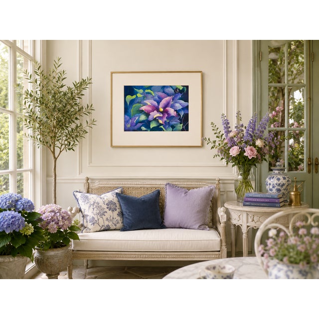 Leatherflower and Clematis Vines - Tomoko Parry, C. 1990s For Sale - Image 9 of 10