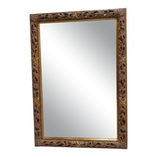 Labarge Pierce Carved Italian Regency Wall Console Mirror For Sale