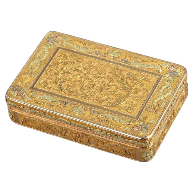 Early 19th Century Gold Box For Sale