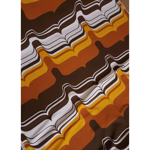 Mid-Century Modern Mid-Century Modern German Fabric for Curtains, 1970s For Sale - Image 3 of 6
