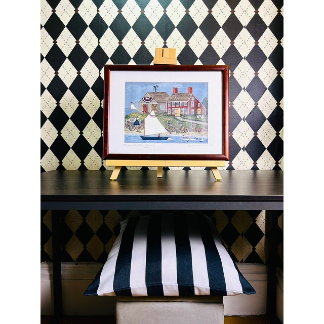 “Happy Birthday America” Signed Folk Art by Cynthia Gallant-Simpson, Print 1/500 For Sale - Image 14 of 14