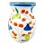 Vintage Italian Hand Painted Ceramic Vase For Sale
