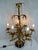 Mid 20th Century Mid 20th Century Italian Gilt Tole and Crystals Electric Candelabra Lamp For Sale - Image 5 of 18