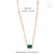 14k Yellow Gold 9.66ct East-West Emerald Paperclip Link Chain Solitaire Necklace For Sale - Image 12 of 18