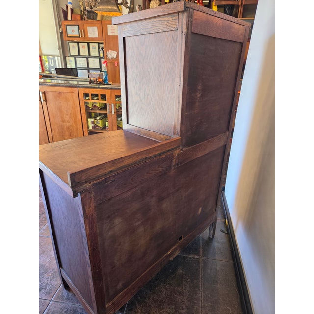 Mission Dresser Armoire Combo called Chifferobe. Arts & Crafts Golden Quarter Sawn Oak. Great for dresser and hanging...