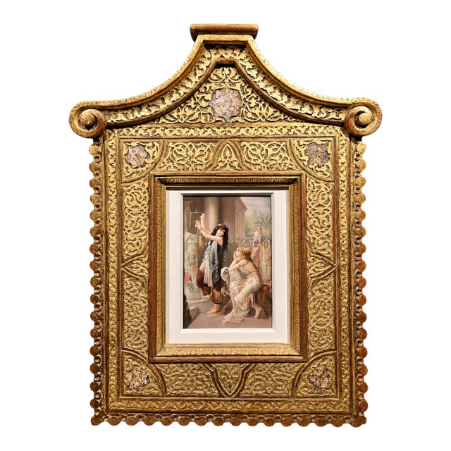 KPM Berlin - Héva Coomans -Original 19th century Porcelain Plaque Porcelain Plaque -After Héva Coomans (French/Belgian,...