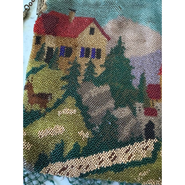 Art Deco Antique Micro-Beaded Purse, Dating Back to the Late 19th Century. For Sale - Image 4 of 9