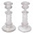 William IV Heavy Leaded Candlesticks - a Pair For Sale