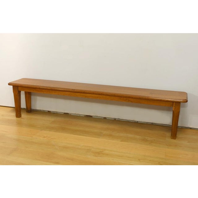 Straight Bench in Oak, 1940 For Sale - Image 3 of 18