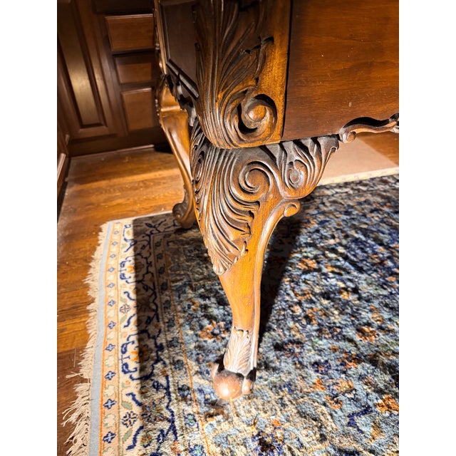 Exquisite Vintage Chippendale Writing Desk For Sale In Pittsburgh - Image 6 of 6