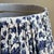 Metal Vintage Blue and White Jacobean Style Floral Pleated Lampshade For Sale - Image 7 of 17