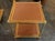 Pair of Jansen Manner Leather and Brass Side Tables For Sale - Image 4 of 5