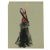 Black 1950s Fashion Dress Watercolor Painting by Orval Hempler For Sale - Image 8 of 8