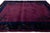 Navy Blue Antique Chinese Art Deco Rug Vibrant Plum & Navy Wool 9x12 For Sale - Image 8 of 11