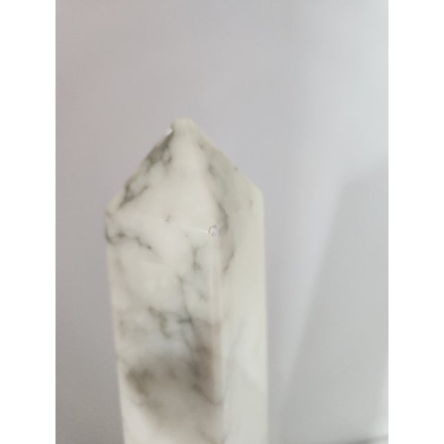 Italian Italian Alabaster Obliesk With Turtles For Sale - Image 3 of 10