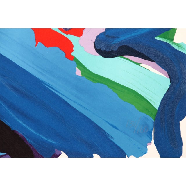 Abstract Expressionism Floating in a Landscape, Karel Appel Lithograph For Sale - Image 3 of 4