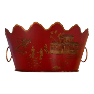 Chinosierie Tole Monteith Cachepot