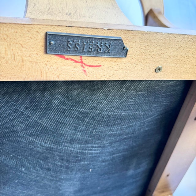 Chinoiserie Ming Style Wood and Leather Stools by Kreiss - a Pair For Sale - Image 11 of 12